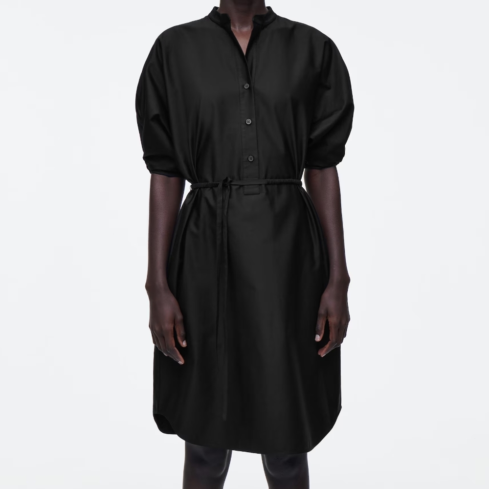 COS Black Midi Dress